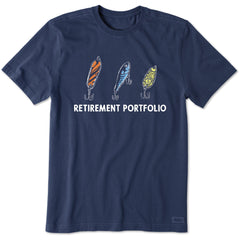 Men's Fishing Lures Retirement Portfolio Short Sleeve Tee