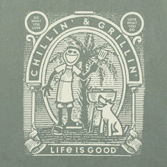 Men's Retro Chillin' & Grillin' Short Sleeve Tee