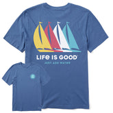 Men's Just Add Water Sailboats Short Sleeve Crusher-LITE Tee