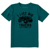 Kids I Like Big Trucks Lift Short Sleeve Crusher Tee