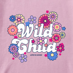 Kids Hippy Wild Child Long Sleeve Crusher Tee