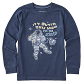 Kids Outta This World to be Kind Long Sleeve Crusher Tee