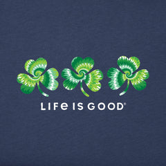 Kids 3 Tie Dye Clovers Short Sleeve Crusher Tee