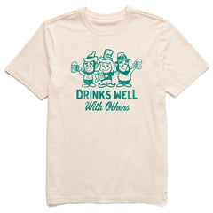 Men's Drinks Well Leprechauns Short Sleeve Crusher Tee