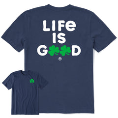 Men's Life is Clover Short Sleeve Crusher Tee
