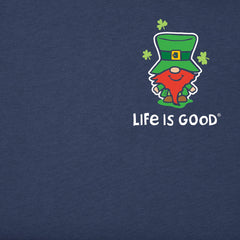 Men's Leprechaun Rainbow Chillin' Gnomes Short Sleeve Crusher Tee