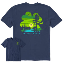 Men's Feelin' Lucky Cloverscape Short Sleeve Crusher Tee