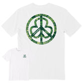 Men's Tie Dye Peace Clover Short Sleeve Crusher Tee