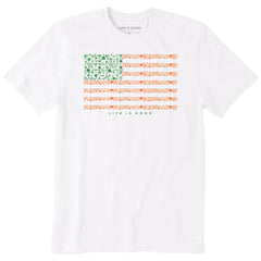 Men's Irish American Clover Flag Short Sleeve Crusher Tee