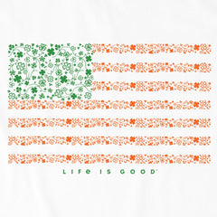 Women's Irish American Clover Flag Short Sleeve Crusher Tee
