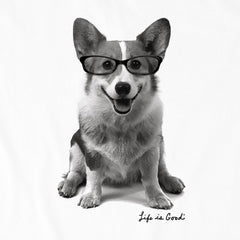 Men's Smart Corgi Short Sleeve Crusher Tee