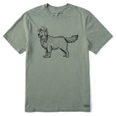 Men's Pen and Ink Golden Short Sleeve Crusher Tee