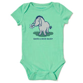Baby E Have a Nice Daisy Short Sleeve Crusher Baby Bodysuit
