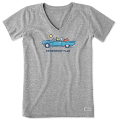 Women's Jake & Rocket Retirement Plan Short Sleeve Vee