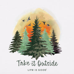 Men's Take it Outside Watercolor Trees Short Sleeve Tee