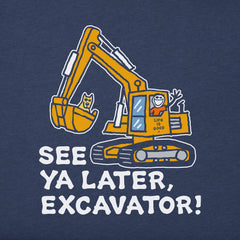 Kids Jake and Rocket Excavator Long Sleeve Crusher Tee