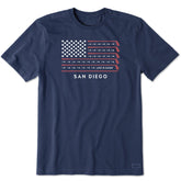 Men's ND Golf Flag San Diego Short Sleeve Crusher-LITE Tee
