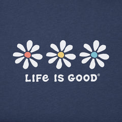 Women's 3 Daisies Long Sleeve Crusher Tee