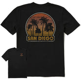 Men's San Diego Retro Palms Short Sleeve Crusher Tee