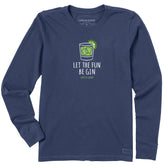 Women's Let the Fun Be Gin Long Sleeve Crusher Tee