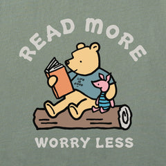 Men's Winnie Read More Worry Less Short Sleeve Tee