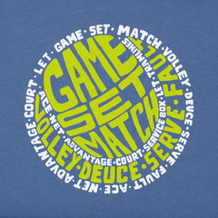 Men's Tennis Ball Words Short Sleeve Tee