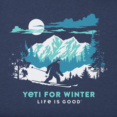 Men's Yeti for Winter Long Sleeve Crusher Tee