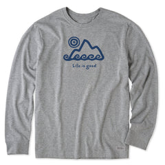 Men's Tribal Mountain Long Sleeve Crusher Tee