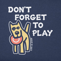 Men's Rocket Don't Forget to Play Long Sleeve Crusher Tee