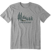 Men's Snowy Evening Short Sleeve Crusher Tee
