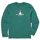 Men's Jake & Rocket Snowman Long Sleeve Crusher Tee