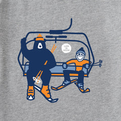 Men's Jake Bear Ski Lift Long Sleeve Crusher Tee