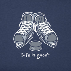 Men's Skates and Puck Long Sleeve Crusher Tee