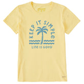 Women's Keep it Simple Palm Short Sleeve Crusher Tee