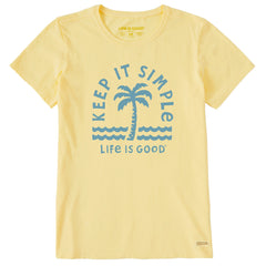 Women's Keep it Simple Palm Short Sleeve Crusher Tee