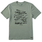 Men's Don't Interrupt - Tools Short Sleeve Crusher Tee