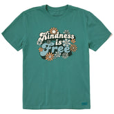 Men's Kindness is Free Daisies Short Sleeve Crusher Tee