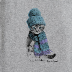 Kids Winter Cat Hat Long Sleeve Crusher Tee