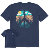 Men's Scenic Peace Sign Short Sleeve Tee
