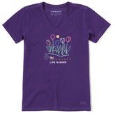 Women's Hiking past Tulips Short Sleeve Crusher-LITE Vee