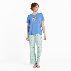 Women's Flower Flips Lightweight Sleep Tee