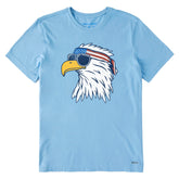Men's Patriotic Eagle Short Sleeve Crusher-LITE Tee