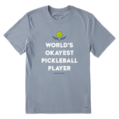 Men's World's Okayest Pickleball Player Short Sleeve Tee