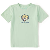 Kids Less is Smore Short Sleeve Crusher Tee