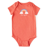 Baby Rainbow Short Sleeve Crusher Bodysuit