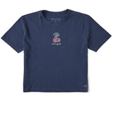 Women's Cherries Short Sleeve Crusher Boxy Tee
