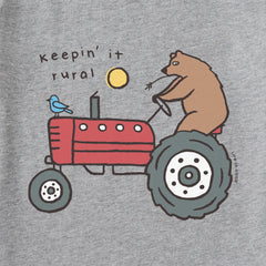 Men's Keepin' it Rural Tractor Long Sleeve Crusher Tee