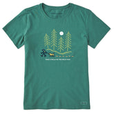 Women's Hiking Though the Woods Wildside Short Sleeve Crusher Tee