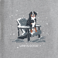 Men's Snowy Adirondack Bernese Long Sleeve Crusher Tee