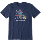 Men's Snowy Chillin' & Grillin' Short Sleeve Crusher Tee
